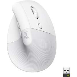 Logitech Lift Ergo Mouse, Optical, Wireless, Bluetooth/Radio Frequency, Off White
