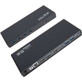 4XEM USB-C Ultra 5K (with Dual 4K) Universal Docking Station, for Notebook, 60 W, USB 3.1 (Gen 1) Type C, 4 Displays Supported