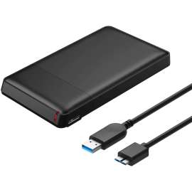4XEM Drive Enclosure SATA/600, USB 3.0 Micro-B Host Interface External, Black, Hot Swappable Bays, 1 x HDD Supported