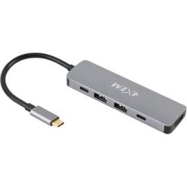4XEM Docking Station, for Notebook, 100 W, USB 3.1 (Gen 1) Type C, 1 Displays Supported