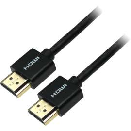 4XEM 15FT Ultra Slim 4K HDMI Cable, 15 ft HDMI A/V Cable for Audio/Video Device, PC, Monitor, Gaming Console, TV Box, Computer, First End: 1 x HDMI 2.0 Digital Audio/Video, Male, Second End: 1 x HDMI 2.0 Digital Audio/Video