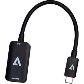 V7 USB-C Male to HDMI 2.0 Female 21.6 Gbps 4K UHD, 1 x USB Type C, Male, 1 x HDMI 2.0 Digital Audio/Video, Female