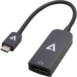 V7 V7 USB-C Male to DisplayPort 1.4 Female 32.4 Gbps 8K/4K UHD - DisplayPort/USB-C A/V Cable for Audio/Video Device, Monitor, Desktop Computer, Notebook, Tablet - First End: 1 x USB Type C - Male - Second End: 1 x DisplayPort 1.4 Digital Audio/Video