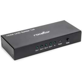 Rocstor Premium 4 Port HDMI Splitter, 4K / 60Hz, Rocstor Premium 4 Port HDMI Splitter, 4K 60Hz, 1x4 Way HDMI 2.0 Splitter