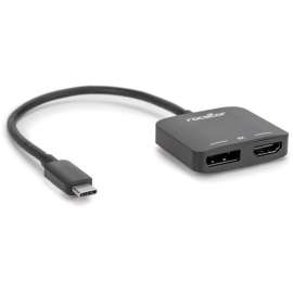 Rocstor Premium USB C to HDMI 2.0 or DisplayPort 1.4a Monitor Adapter - MST Mode - Rocstor Premium USB-C Multiport Video Adapter - 8K 60Hz USB C to HDMI 2.0 or DisplayPort 1.4a Monitor Adapter - USB-C to 8K 60Hz HDMI & DisplayPort 1.4a - Supports
