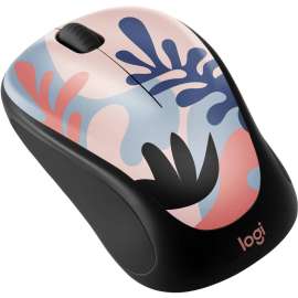 Logitech Design Collection Limited Edition Wireless Mouse - Optical - Wireless - Radio Frequency - 2.40 GHz - Rechargeable - Coral Reef - USB - 1000 dpi - Scroll Wheel - 3 Button(s) - Small Hand/Palm Size
