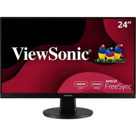 ViewSonic VA2447-MHU 24 Inch Full HD 1080p USB C Monitor with Ultra-Thin Bezel, AMD FreeSync, 75Hz, Eye Care, 15W Charging, HDMI, and VGA Inputs for Home and Office - VA2447-MHU - 1080p USB-C Monitor with Ultra-Thin Bezel, AMD FreeSync, 75Hz, HDMI,