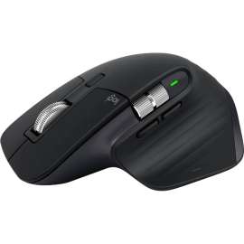 Logitech MX Master 3S, Wireless Performance Mouse with Ultra-fast Scrolling, Ergo, 8K DPI, Track on Glass, Quiet Clicks, USB-C, Bluetooth, Windows, Linux, Chrome (Black), Darkfield, Wireless, Bluetooth/Radio Frequency