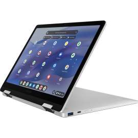 Samsung Galaxy Chromebook 2 XE520QEA-KB2US 12.4" Touchscreen Convertible 2 in 1 Chromebook - WQXGA - 2560 x 1600 - Intel Celeron N4500 Dual-core (2 Core) 1.10 GHz - 4 GB Total RAM - 4 GB On-board Memory - 64 GB Flash Memory - Silver - Intel Chip - C