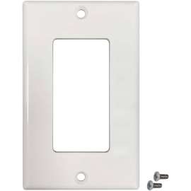 Tripp Lite Safe-IT Single-Gang Antibacterial Wall Plate, Decora Style, Ivory, TAA, 1 x Total Number of Socket(s), 1-gang, Ivory, Acrylonitrile Butadiene Styrene (ABS), High Impact Plastic, Brass