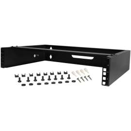 StarTech.com 2U Wall Mount Rack, 14in Deep, 19 inch Wall Mount Network Rack, Wall Mounting Patch Panel Bracket for Switch/IT Equipment, 2U Wall Mount rack for networking equipment, 19in wallmount patch panel bracket, Mount depth 14in, 77lb Capacity