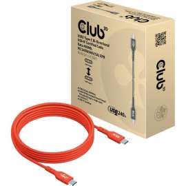 Club 3D USB-C Data Transfer Cable - 6.56 ft USB-C Data Transfer Cable for Notebook, Tablet, Smartphone, Peripheral Device, Charger - First End: 1 x USB 2.0 Type C - Male - Second End: 1 x USB 2.0 Type C - Male - 480 Mbit/s