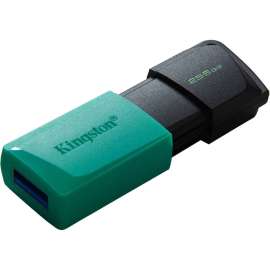 Kingston DataTraveler Exodia M USB Flash Drive, 256 GB, USB 3.2 (Gen 1) Type A, Black, Teal, 5 Year Warranty