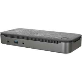 Targus USB-C Hybrid/Universal 4K Quad Docking Station with 100W Power Delivery, for Notebook/Keyboard/Mouse/Monitor/Workstation/Headphone/Microphone/Speaker/Headset, 100 W, USB Type C, 4 Displays Supported