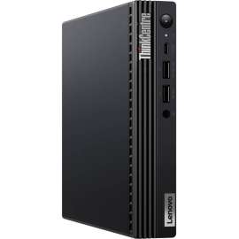 Lenovo ThinkCentre M80q Gen 3 11U1004XUS Desktop Computer - Intel Core i5 12th Gen i5-12500T Hexa-core (6 Core) 2 GHz - 16 GB RAM DDR5 SDRAM - 256 GB M.2 PCI Express NVMe 4.0 x4 SSD - Tiny - Black - Intel Q670 Chip - Windows 11 Pro 64-bit - IEEE 802