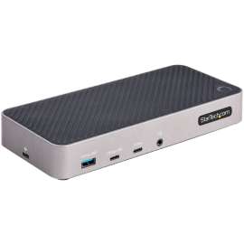 USB-C Triple Monitor Docking Station - Triple 4K HDMI/DP USB-C Dock - 5x USB Hub - GbE - 100W PD - Universal / Multi Monitor - Triple Monitor 4K Universal Laptop Docking Station - Connect two HDMI and/or DisplayPort monitors via Display