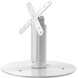 Cta Digital Inc. CTA Digital VESA Compatible Desk Mount with 360-Degree Rotation (White) - 75 x 75, 100 x 100 - VESA Mount Compatible - 1