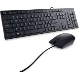 Dell Wired Keyboard and Mouse, KM300C, USB Keyboard, Black, USB Cable Mouse