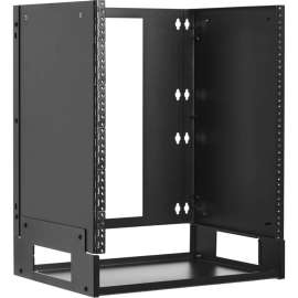 Tripp Lite 12U Wall-Mount Bracket with Shelf for Small Switches and Patch Panels, Hinged - For Patch Panel, Switch, UPS, Router, Networking - 12U Rack Height x 19" Rack Width - Wall Mountable - Black - Cold Rolled Steel - 150 lb Static/Stationary We