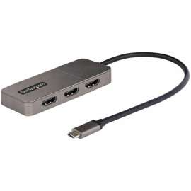 StarTech.com 3-Port USB-C MST Hub, Triple HDMI up to 4K 60Hz w/DP 1.4 Alt Mode & DSC, Multi-Monitor Adapter/Splitter, Windows Only, USB-C to Triple HDMI MST Hub for 3x 4K 60Hz displays, Discrete GPUs/12th gen and up Intel Processors with DP 1.4 and DSC re