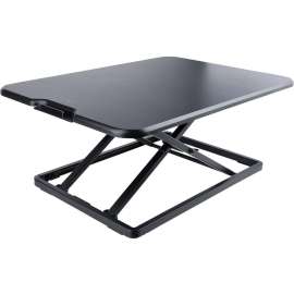 StarTech.com Standing Desk Converter for Laptop, Up to 8kg/17.6lb, Height Adjustable Laptop Riser, Table Top Sit Stand Desk Converter, This adjustable height desk offers six height settings and supports up to 17.6lb; The sit-to-stand desk area of 26.4x18.
