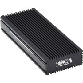 Tripp Lite USB-C to M.2 NVMe and SATA SSD (M-Key) Gaming Enclosure Adapter, USB 3.2 Gen 2 (10 Gbps), LEDs, 1 x SSD Supported, 1 x Total Bay, Aluminum, Nickel
