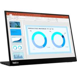 Lenovo ThinkVision M14d 14" WLED LCD Monitor, 16:10, Raven Black, 14" Class, In-plane Switching (IPS) Technology