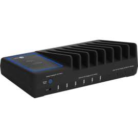 SIIG 10-Port USB-A/C & Wireless Charging Station, 150W, Allows you to power and charge up to 6 USB-A & 4 USB-C devices and Wireless charging enabled phone simultaneously, total Charging output 150W, 6 USB-A up to 2.4A per port, 4 USB-C supports PD charge
