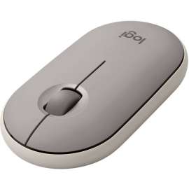 Logitech Pebble M350 Wireless Mouse - Optical - Wireless - Bluetooth/Radio Frequency - 2.40 GHz - Sand - USB - 1000 dpi - Scroll Wheel - 3 Button(s)