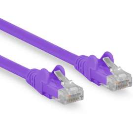 Rocstor Cat.6 Network Cable, Rocstor Premium 10ft (3m) CAT6 Ethernet Cable, 100% Copper UL Rated, Purple, Snagless