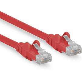 Rocstor Cat.6 Network Cable, Rocstor Premium 15ft (4.6m) CAT6 Ethernet Cable, 100% Copper UL Rated, Red, Snagless