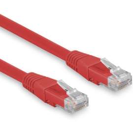 Rocstor Cat.6 Network Cable, Rocstor Premium 100ft (30.5m) CAT6 Ethernet Cable, 100% Copper UL Rated, Red, Molded