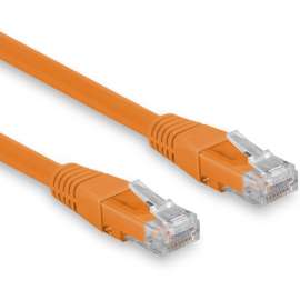 Rocstor Cat.6 Network Cable, Rocstor Premium 100ft (30.5m) CAT6 Ethernet Cable, 100% Copper UL Rated, Orange, Molded
