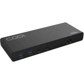 CODi Dual 4K Universal Docking Station, 60 W, USB Type C, 2 Displays Supported, 4K