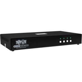 Tripp Lite Secure KVM Switch, 4-Port, Single Head, DP to HDMI (x4), 4K, NIAP PP4.0, Audio, CAC, TAA, 4 Computer(s), 1 Local User(s), 3840 x 2160, 50 Hz, 60 Hz