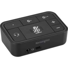 Kensington Universal 3-in-1 Pro Audio Headset Switch, Black for Headset, Phone, Tablet PC, Notebook
