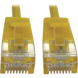 Tripp Lite Cat6a 10G Snagless Molded Slim UTP Ethernet Cable (RJ45 M/M),PoE, Yellow, 5 ft. (1.5 m) - 5 ft Category 6a Network Cable for Network Device, Server, Switch, Router, Hub, Printer, Computer, Photocopier, Modem, PoE Device, Patch Panel, ...
