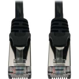 Tripp Lite Cat6a 10G Snagless Shielded Slim STP Ethernet Cable (RJ45 M/M), PoE, Black, 7 ft. (2.1 m) - 7 ft Category 6a Network Cable for Network Device, Server, Switch, Router, Hub, Printer, Computer, Photocopier, Modem, PoE Device, Patch Panel, ..