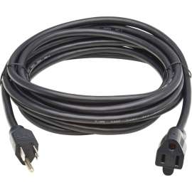 Tripp Lite Power Extension Cord NEMA 5-15P to NEMA 5-15R 13A 120V 16 AWG 25 ft. (7.6 m) Black, For Computer, Monitor, HDTV, Printer, Server, UPS, PDU, 125 V AC13 A, Black, 25 ft Cord Length