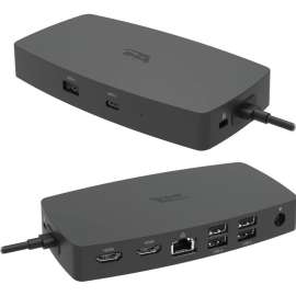 Cyber Acoustics CA Essential Laptop Docking Station, for Notebook/Monitor, 130 W, USB Type C, 2 Displays Supported
