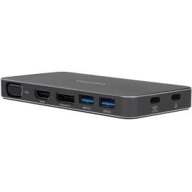 VisionTek VT210 Dual Display USB-C Docking Station with Power Passthrough, for Notebook, 100 W, USB Type C, 2 Displays Supported