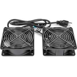Rocstor SolidRack Fan for Wall Rack Cabinet, US 110v-120v, 2 Pack, 2 Pack, 568.5 gal/min Maximum Airflow