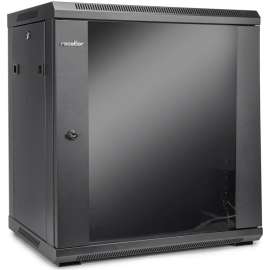 Rocstor SolidRack Wall Mount Rack Enclosure, SolidRack 12U Wall Mount R112SH4G Rack Enclosure with Tempered Glass Window, Front & Side Door Locks, 200 lb Maximum Weight Capacity, Assembled