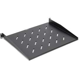 Rocstor 1U Universal Vented Rack Mount Shelf Tray, 13.78in 350MM Depth, Black, 1U Rack Height x 19" Rack Width, 44lb / 20kg Weight Capacity