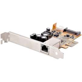 StarTech.com 1 Port 2.5Gbps PoE Network Card, PCIe Ethernet Card, 30W 802.3at PoE NIC for PC/Servers, RJ45/Network PoE LAN Adapter, NBaseT, PCI Express x1 PoE Network Card supports 2.5Gbps and supplies 30W PSE/25.5W PD at 48V DC; Use existing copper cable