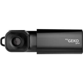 Adesso myGEKOgear by Adesso Moto Snap 1080p Motorcycle Camera with APP for Instant Video Access, Tilt Sensor for Incident Video Recording, SONY Starvis Sensor, 8.5 Hours Rechargable Battery, 32GB Storage, Dashboard, Wireless, 1920 x 1080 Video, Black