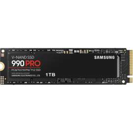 Samsung 990 PRO 1 TB Solid State Drive, M.2 2280 Internal, PCI Express NVMe (PCI Express NVMe 4.0 x4), Desktop PC, Gaming Console Device Supported, 7450 MB/s Maximum Read Transfer Rate