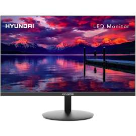 Hyundai 24-Inch Professional Thin Monitor, 75Hz, 1080p Full HD (1920x1080) LED, HDMI and VGA Cables Included, VESA Mountable, Black, 24FGM Series, VESA Mounting, Built-in Speaker, Tilt Adjustment for Ergonomic Viewing, Slim Profile and Bezel, HDMI and VGA