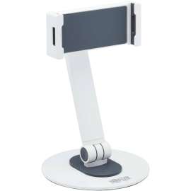 Tripp Lite Full-Motion Smartphone and Tablet Desktop Mount, White, 4.7" to 12.9" Screen Support, 2.20 lb Load Capacity