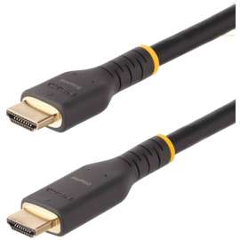 StarTech.com 7m (23ft) Active HDMI Cable, HDMI 2.0 4K 60Hz UHD, Rugged HDMI Cord w/ Aramid Fiber, Heavy-Duty High Speed HDMI 2.0 Cable, 23ft Active HDMI 2.0 Cable with Ethernet supports 4K 60Hz, Built-in amplifier, Directional cable with source/display la